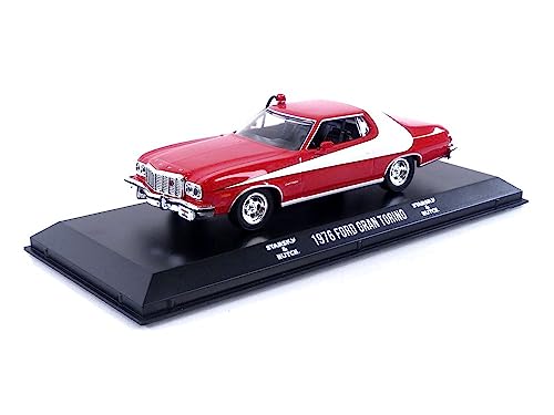 Greenlight Collectibles – 86442 – Ford Gran Torino – Starsky & Hutch – 1974 – Maßstab 1:43 – Rot/Weiß von Greenlight