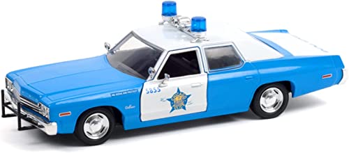 Greenlight Dodge Monaco Chicago Police Department CPD 1974 blau weiß Modellauto 1:24 Collectibles von Greenlight