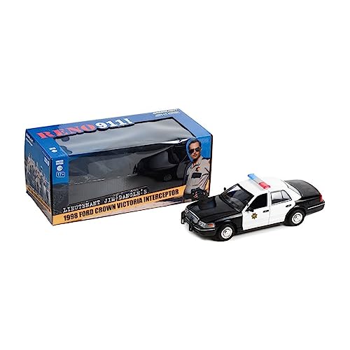Greenlight Ford Crown Victoria Interceptor 1998, Polizei, 1/43, Metall und Kunststoff, Push, 1 inch, 1 Count, unisex, Kinder Greenlight Ford Crown Victoria Interceptor 1998, Polizei, 1/43, Metall und Kunststoff, Push, 1 inch, 1 Count, unisex, Kinder von Greenlight