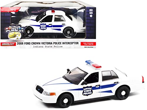 Greenlight Ford Crown Victoria Interceptor Indiana State Police 2008 weiß Modellauto 1:24 Collectibles Greenlight Ford Crown Victoria Interceptor Indiana State Police 2008 weiß Modellauto 1:24 Collectibles von Greenlight