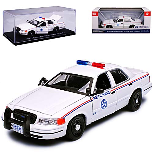 Greenlight Ford Crown Victoria Police Interceptor USPS United Postal Service 1/43 Modell Auto mit individiuellem Wunschkennzeichen von Greenlight