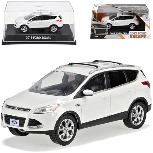 Greenlight Ford Kuga II Escape Weiss Ab 2012 1/43 Modell Auto mit individiuellem Wunschkennzeichen von Greenlight