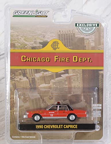 Greenlight - GREEN30243 - Chevrolet Caprice 1990 Pompier de Chicago Sous Blister - Echelle : 1/64 von Greenlight