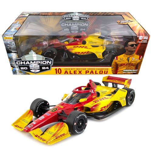Greenlight IND11262 Alex Palou 2024 Indy Series Champ Raced Version #10 Diecast Car 1:18 von Greenlight