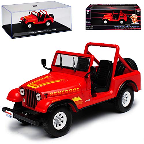 Greenlight Jeep CJ-7 Wrangler Renegade The Terminator Rot 1/43 Modell Auto mit individiuellem Wunschkennzeichen Greenlight Jeep CJ-7 Wrangler Renegade The Terminator Rot 1/43 Modell Auto mit individiuellem Wunschkennzeichen von Greenlight