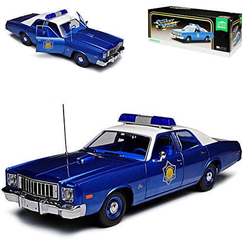 Greenlight Plymouth Fury Smokey and The Bandit Arkansas State Police Polizei 1/18 Modell Auto mit individiuellem Wunschkennzeichen von Greenlight