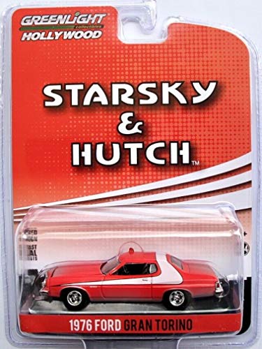 Greenlight Starsky und Hutch Diecast Modellauto Ford Gran Torino 1976 Dirty Version Maßstab 1:64 von Greenlight
