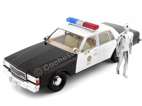 TERMINATOR 2 Chevrolet Caprice Police & T-1000 Flüssigkeit Metal Android - limitierte Auflage - Maßstab 1:18 DieCast METALL Artisan Collection von Greenlight