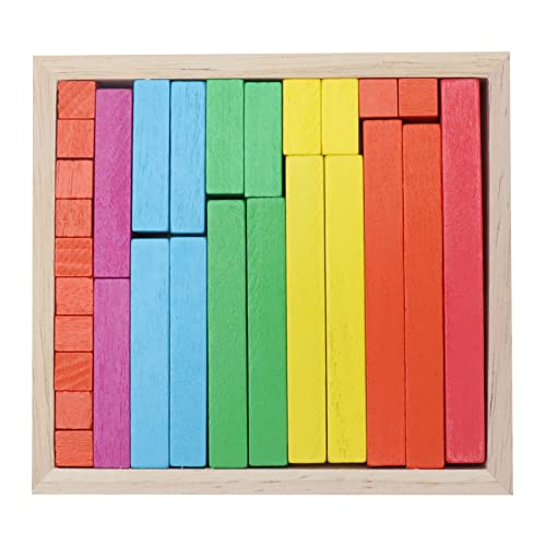 Greensen Hände Im Mathematik -Handling -Kit mit Farbenfrohen Holzküchenstangen für Anzahl der Mathematik 58 Zählzählungen von Greensen