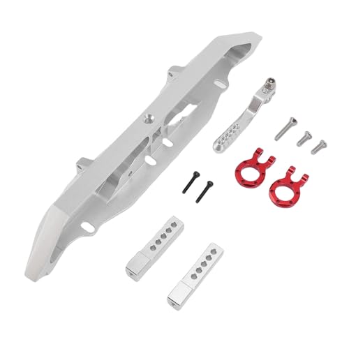 Greensen RC Hinterstoßstange mit Anhängerkupplung, RC Aluminiumlegierung Hinterstoßstange für Crawler Auto mit Anhängerkupplung Leichtbau Stabil CNC Präzisionspassform Stoßfest Silber Greensen RC Hinterstoßstange mit Anhängerkupplung, RC Aluminiumlegierung Hinterstoßstange für Crawler Auto mit Anhängerkupplung Leichtbau Stabil CNC Präzisionspassform Stoßfest Silber von Greensen