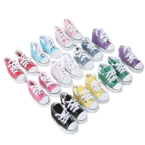 Greensen Sortierte Farben 1/3 Doll Canvas -Schuhe Set von 10 Paaren Anti -Slip Puppen Plimsolls für 23,6 Zoll Kugelgelenk Greensen Sortierte Farben 1/3 Doll Canvas -Schuhe Set von 10 Paaren Anti -Slip Puppen Plimsolls für 23,6 Zoll Kugelgelenk von Greensen