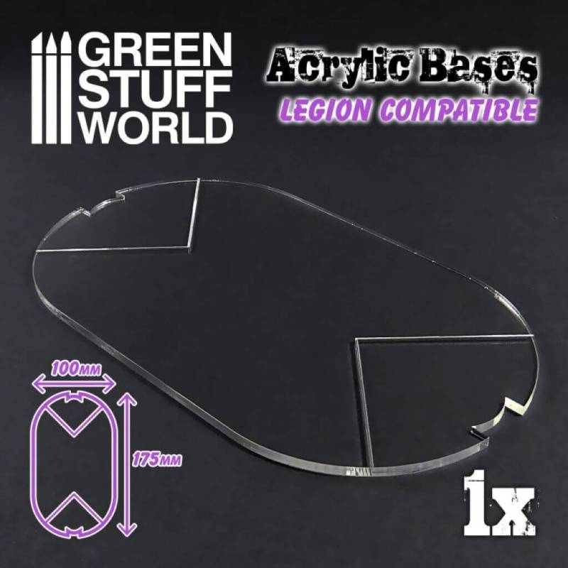 '100x175 mm Oval Acryl Basen (Legion)' von Greenstuff World