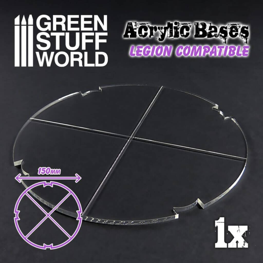 '150 mm runde Acryl Basen (Legion)' von Greenstuff World