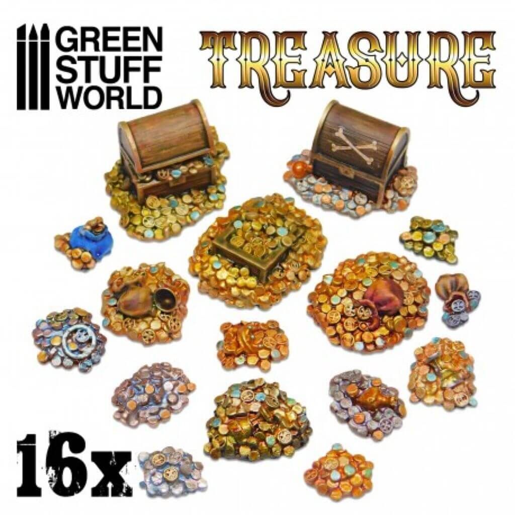 16x Schätze aus Resin von Greenstuff World