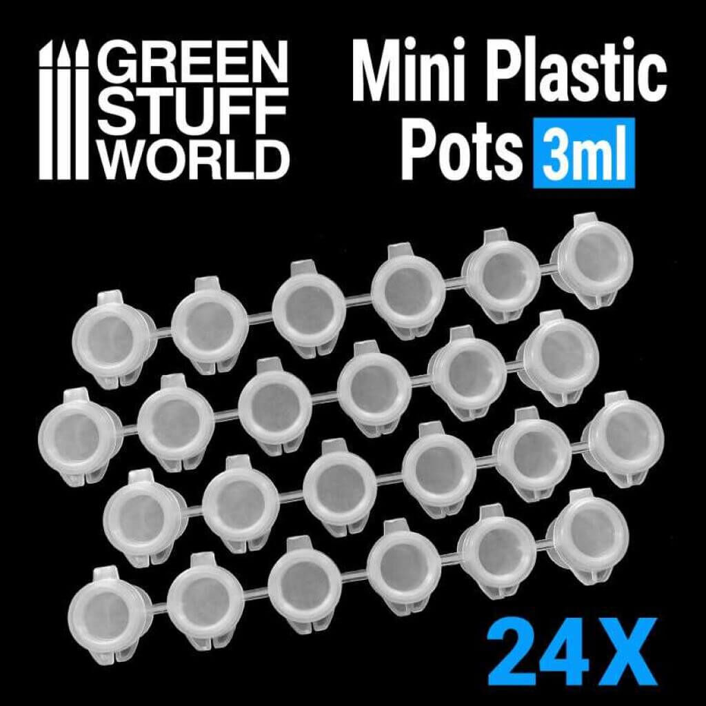'24x Mini Plastic Pots 3ml' von Greenstuff World