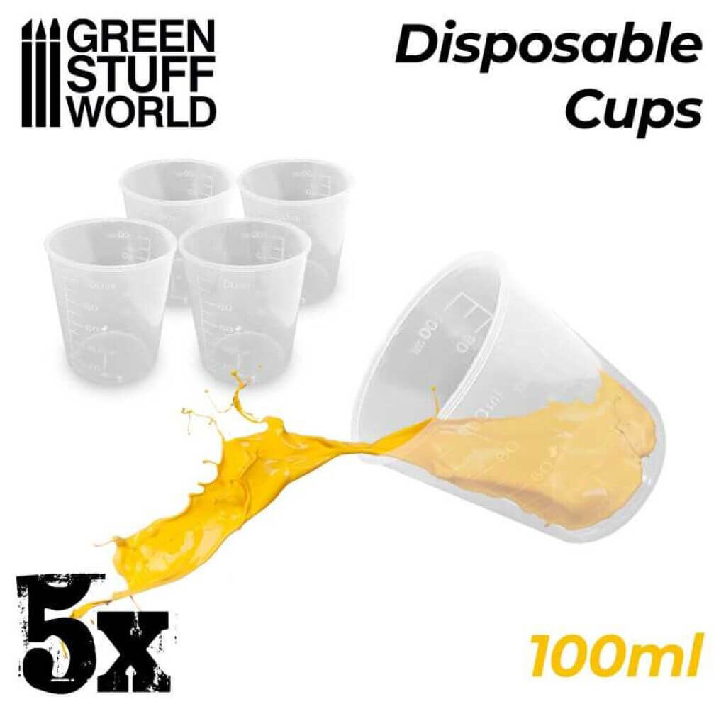 5x Disposable Measuring Cups 100ml 5x Disposable Measuring Cups 100ml von Greenstuff World