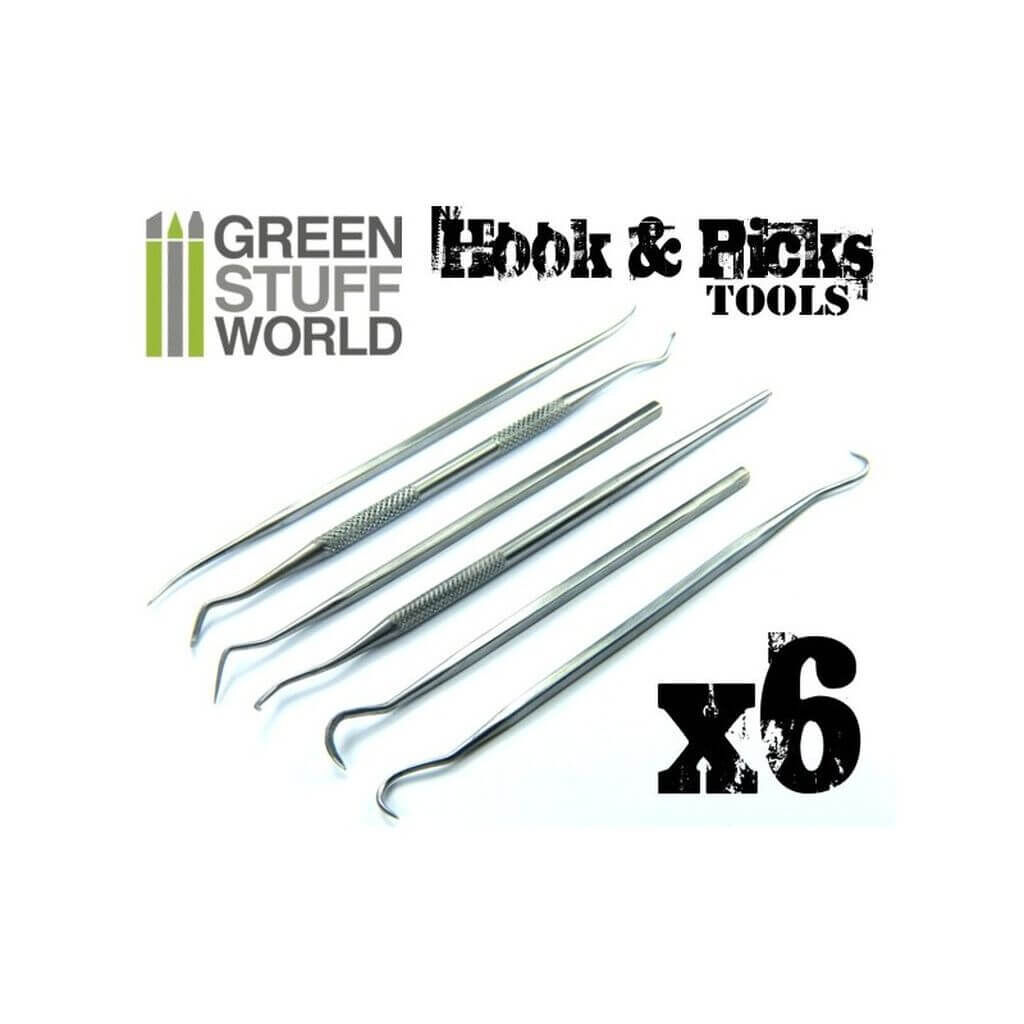 '6x Modellierwerkzeug HAKEN Set' von Greenstuff World