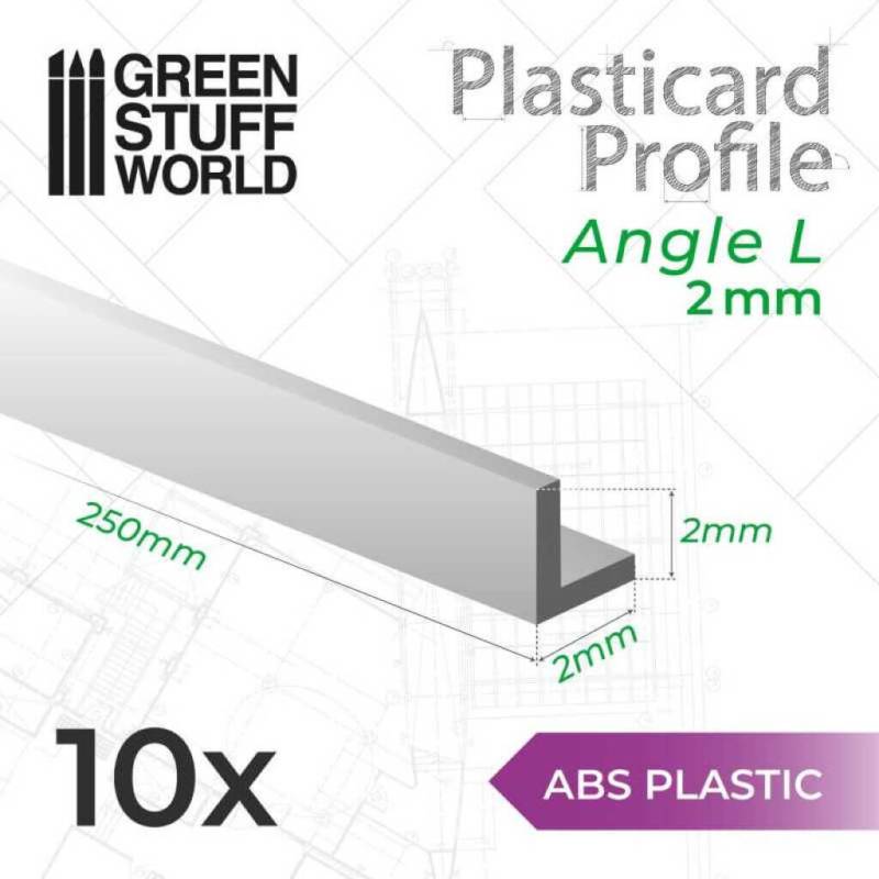 ABS Plasticard Profil - Winkel-L 2mm