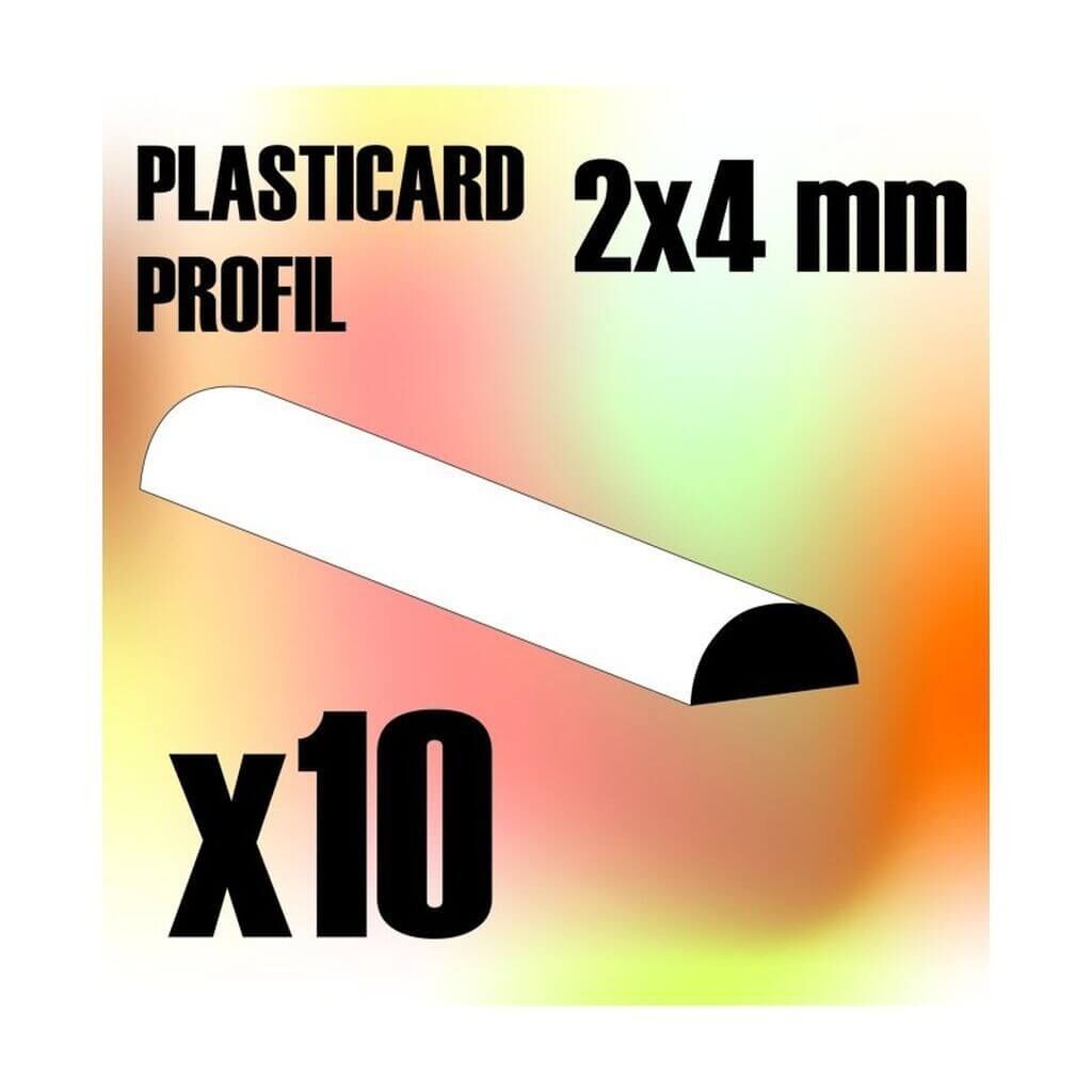 ABS Plasticard - Profile SEMICIRCLE 4mm von Greenstuff World