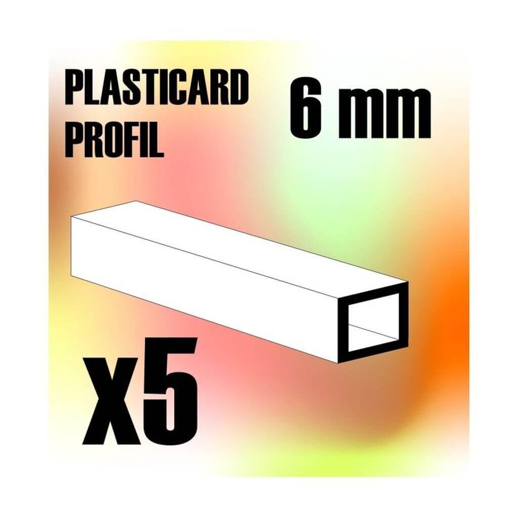 ABS Plasticard - Profile SQUARED TUBE 6mm von Greenstuff World