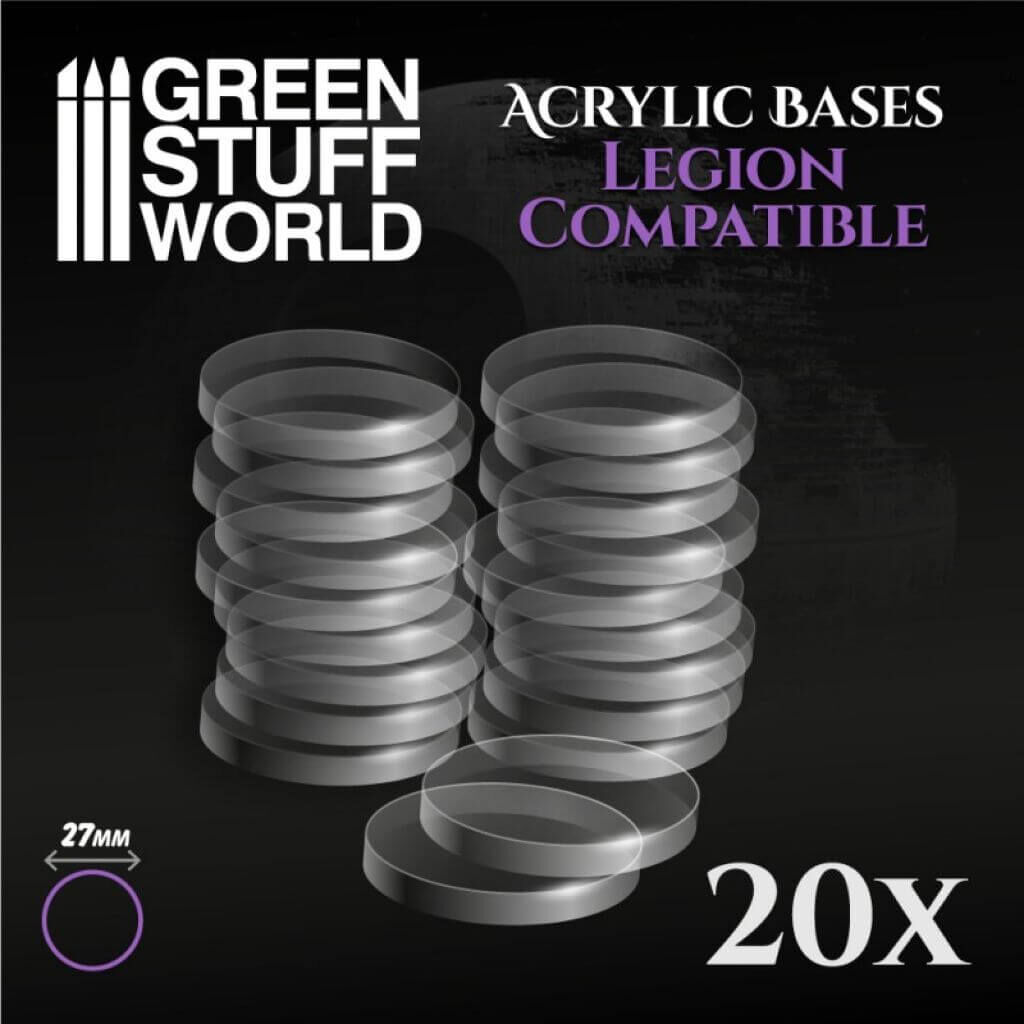 'Acrylic Bases - Round 27 mm (Legion)' von Greenstuff World