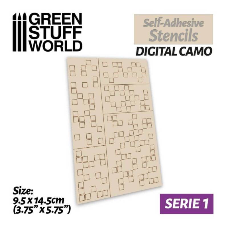 'Airbrush Schablone - Digital Camo' von Greenstuff World