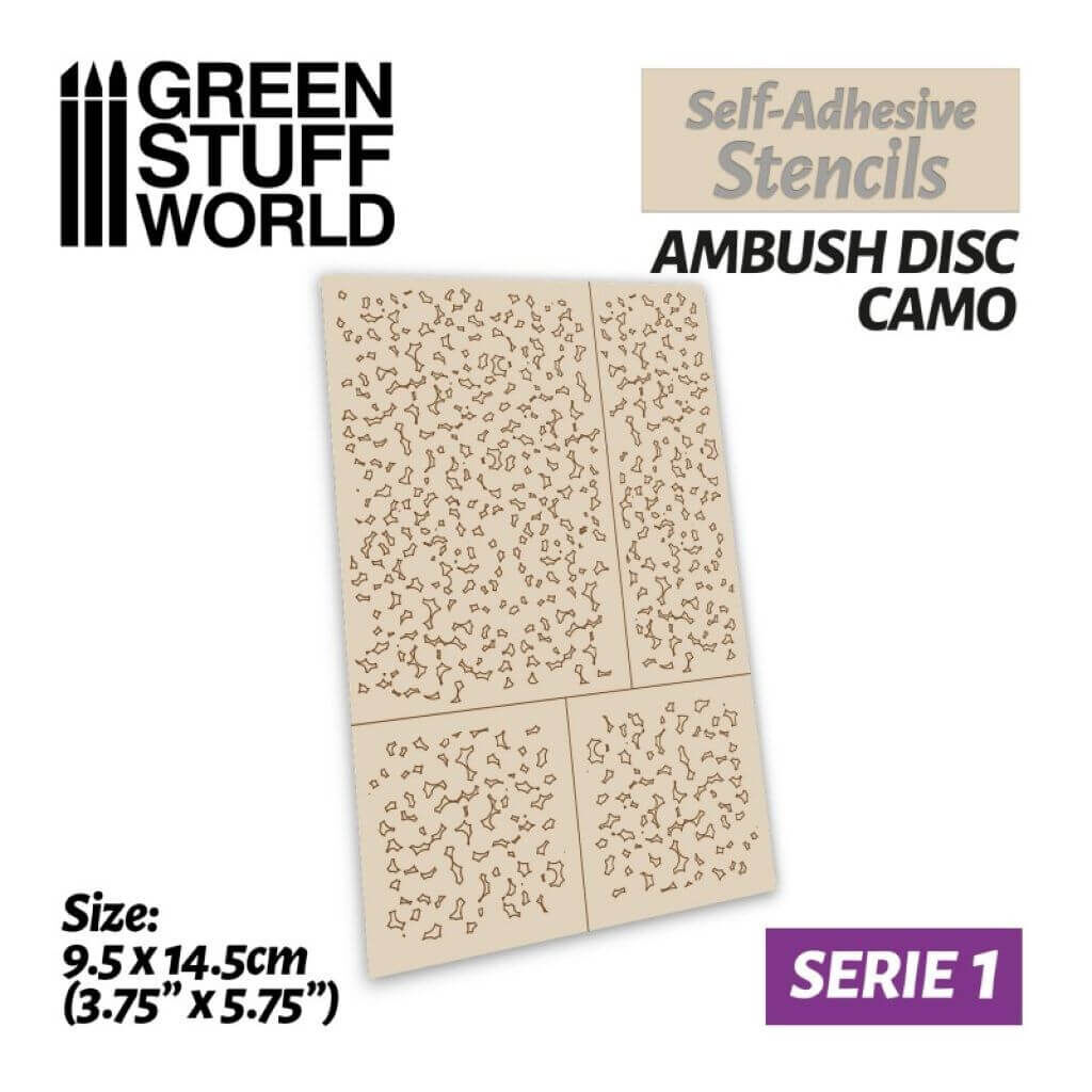 Airbrush Schablone - Hinterhalt Disc Camo Airbrush Schablone - Hinterhalt Disc Camo von Greenstuff World