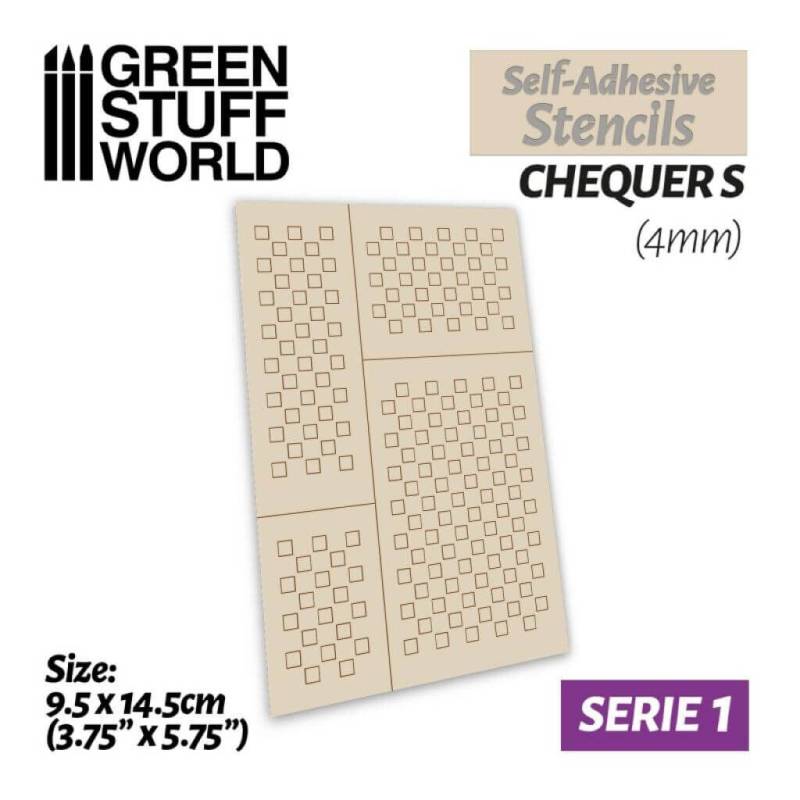 'Airbrush Schablone - Quadrate S - 4mm' von Greenstuff World