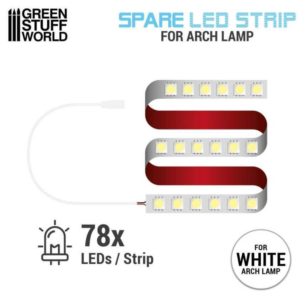 'Ersatzstreifen für Hobby Arch LED-Lampe - Faded White' von Greenstuff World