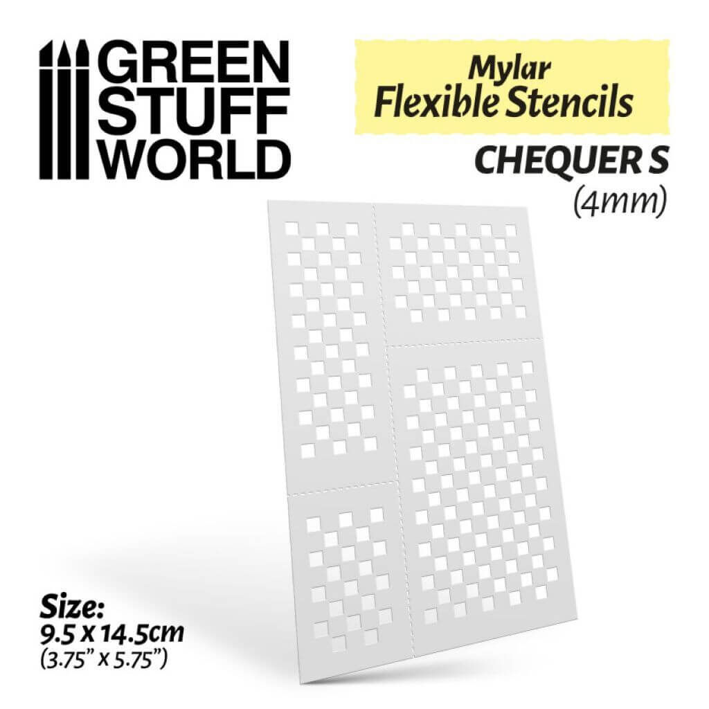 'Flexible Schablone - Quadrate S - 4mm' von Greenstuff World