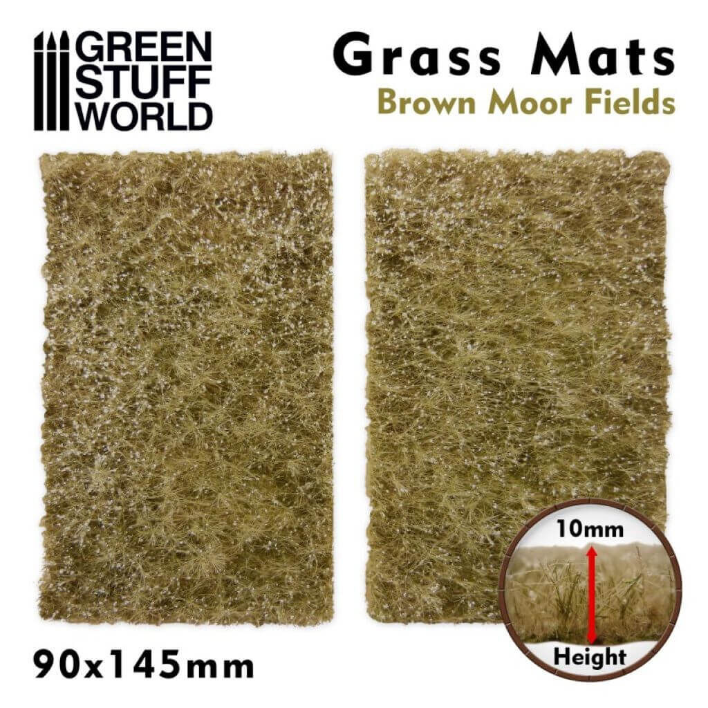 Grasmattenausschnitte - Braune Moore von Greenstuff World