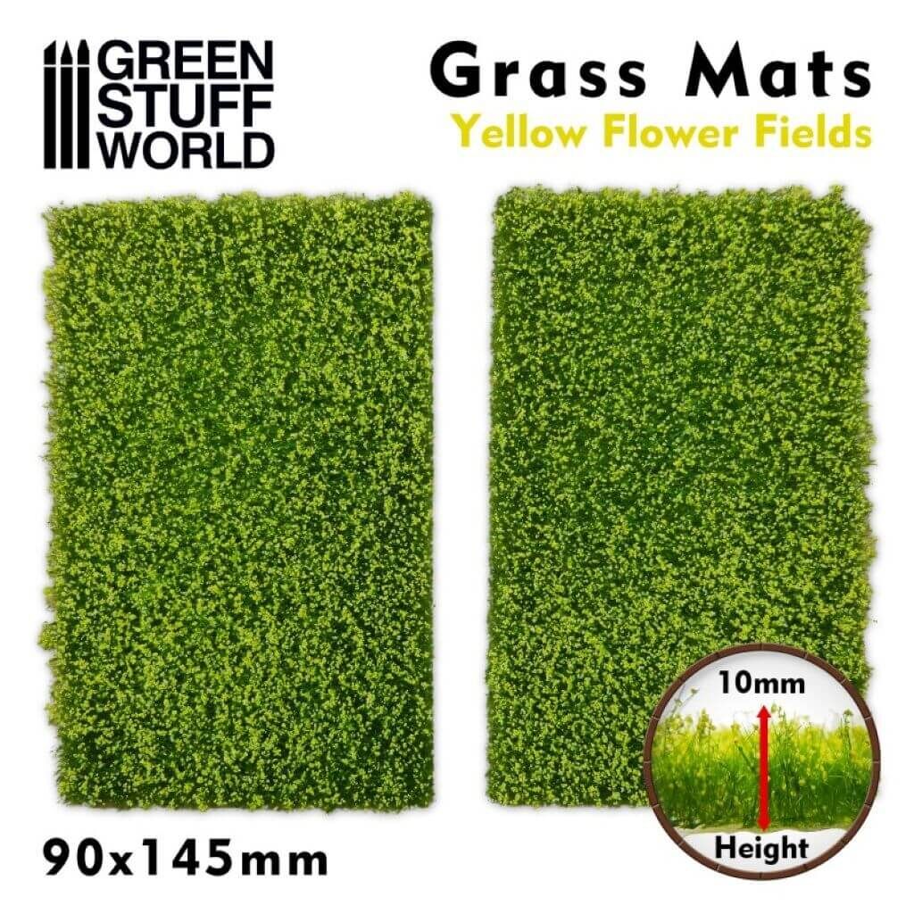 'Grasmattenausschnitte - Gelbes Blumenfeld' von Greenstuff World