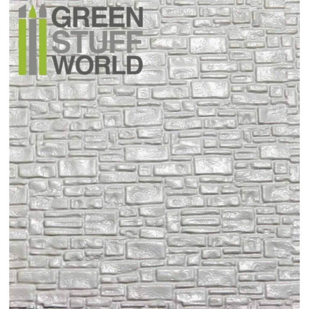 'Kunststoff Plastikcardplatte - geprägte ZIEGEL' von Greenstuff World