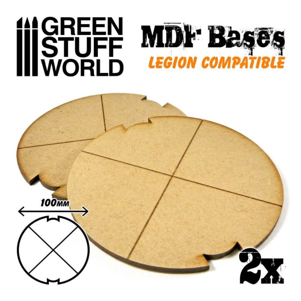 MDF Bases - Round 100 mm (Legion) von Greenstuff World