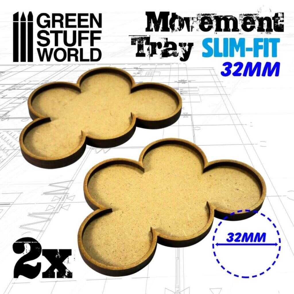 MDF Regimentsbases 32mm x 5 - SLIM-FIT MDF Regimentsbases 32mm x 5 - SLIM-FIT von Greenstuff World