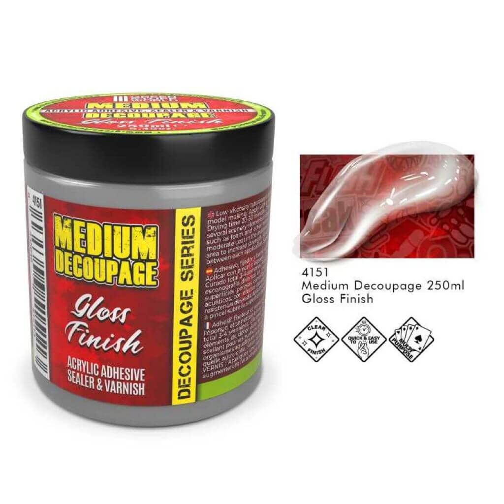 Medium Decoupage - Gloss Medium Decoupage - Gloss von Greenstuff World