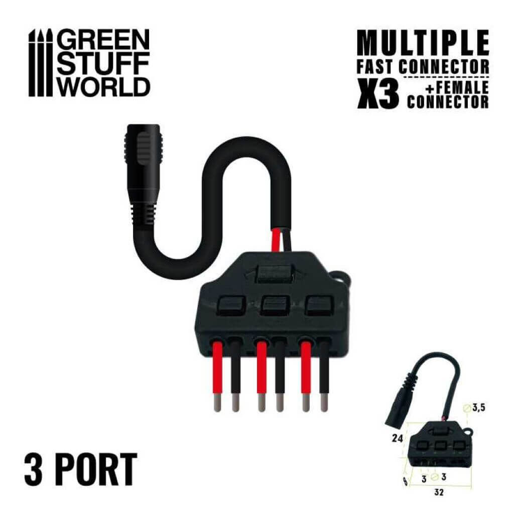 Multi-Schnellanschluss (x3) + Klinkenbuchse von Greenstuff World