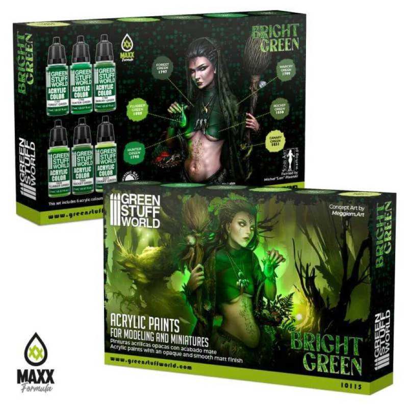 'Paint Set - Bright Green' von Greenstuff World