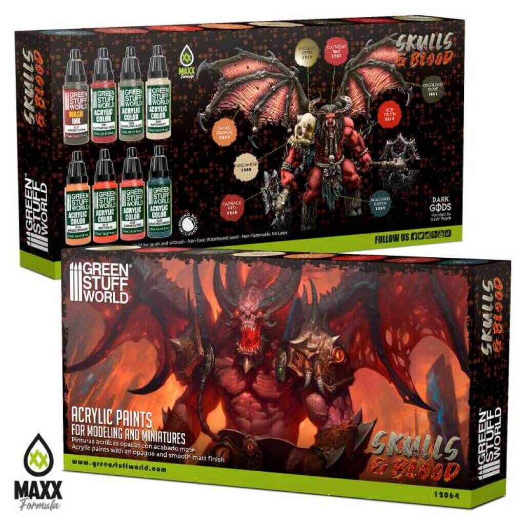 'Paint Set - Skulls & Blood' von Greenstuff World