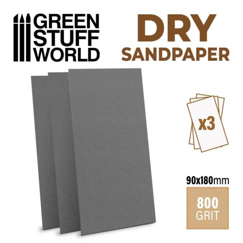 'Schleifpapier 180x90mm - DRY 800 Körnung' von Greenstuff World