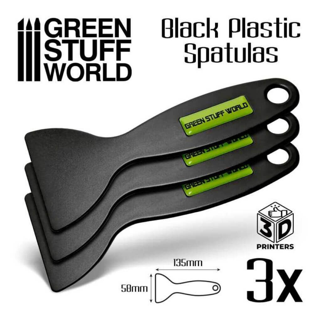 'Schwarze Kunststoffspachtel - 3D-Drucker' von Greenstuff World