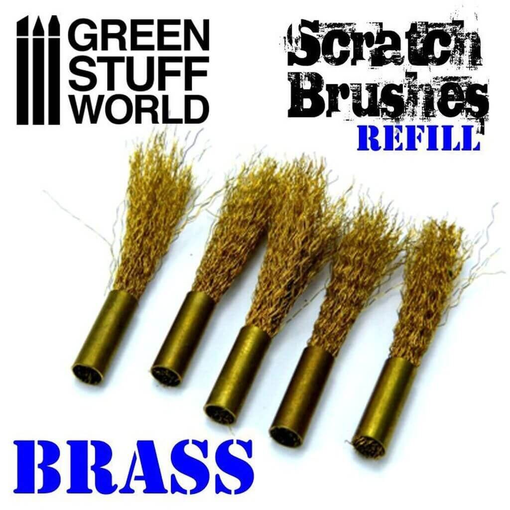 Scratch Brush Set Refill – Brass von Greenstuff World