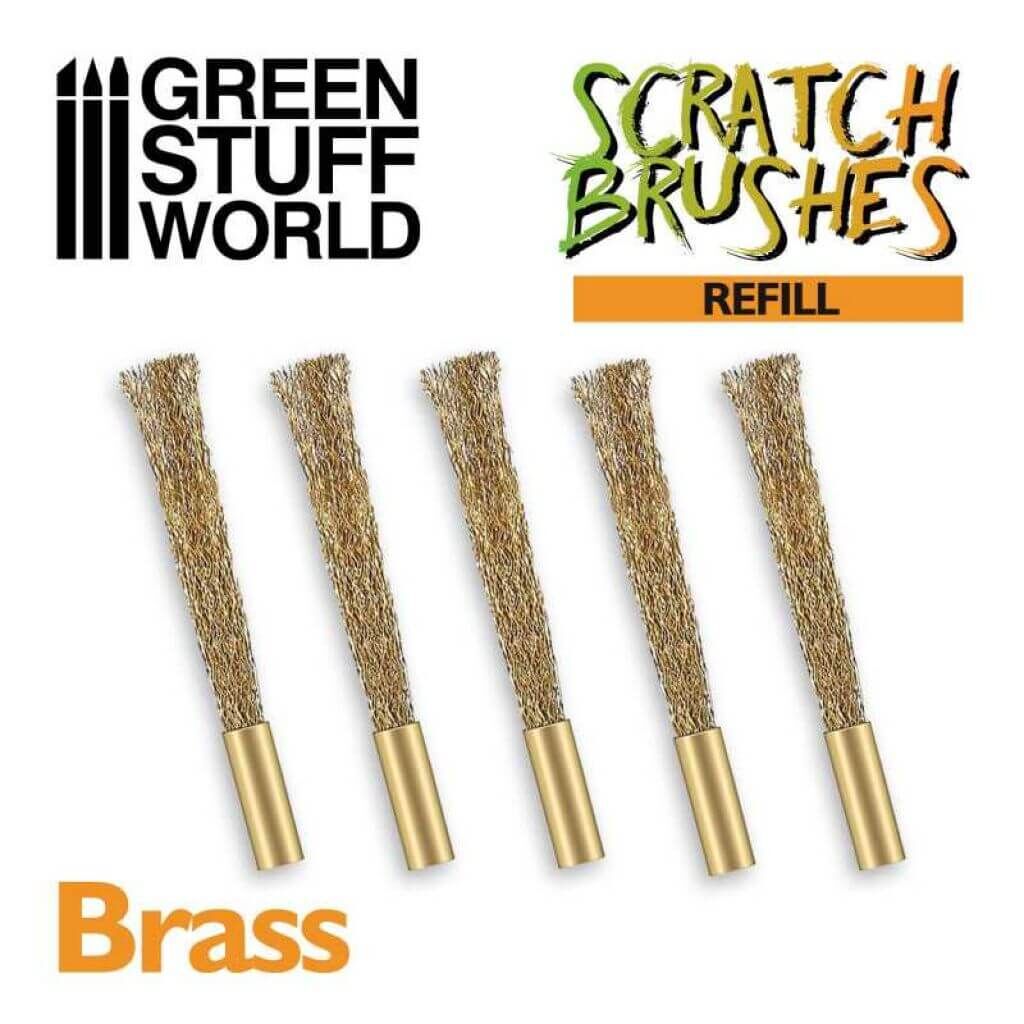 'Scratch Brush Set Refill – Brass' von Greenstuff World