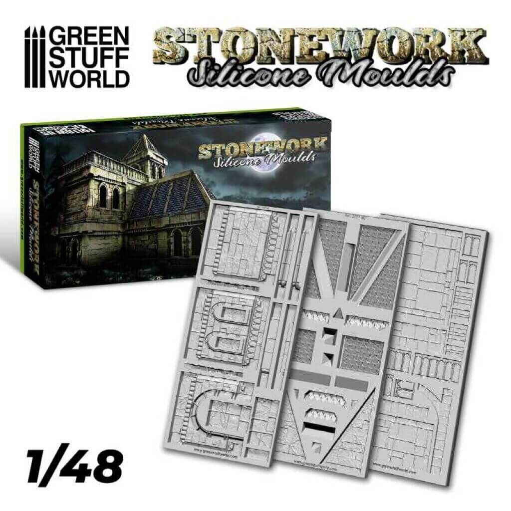 Silikon Texturplatten - Stonework Silikon Texturplatten - Stonework von Greenstuff World