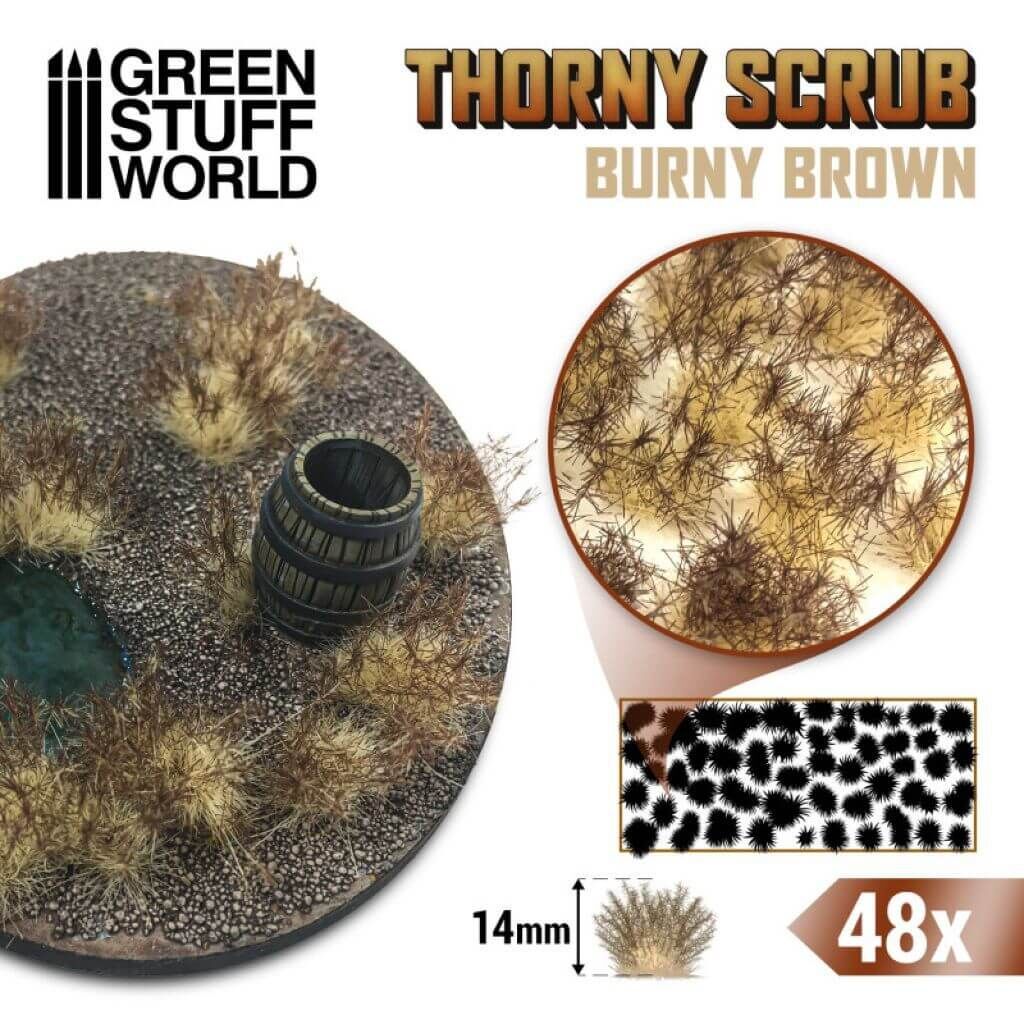 'Thorny Scrub 14mm - Burnt Brown' von Greenstuff World