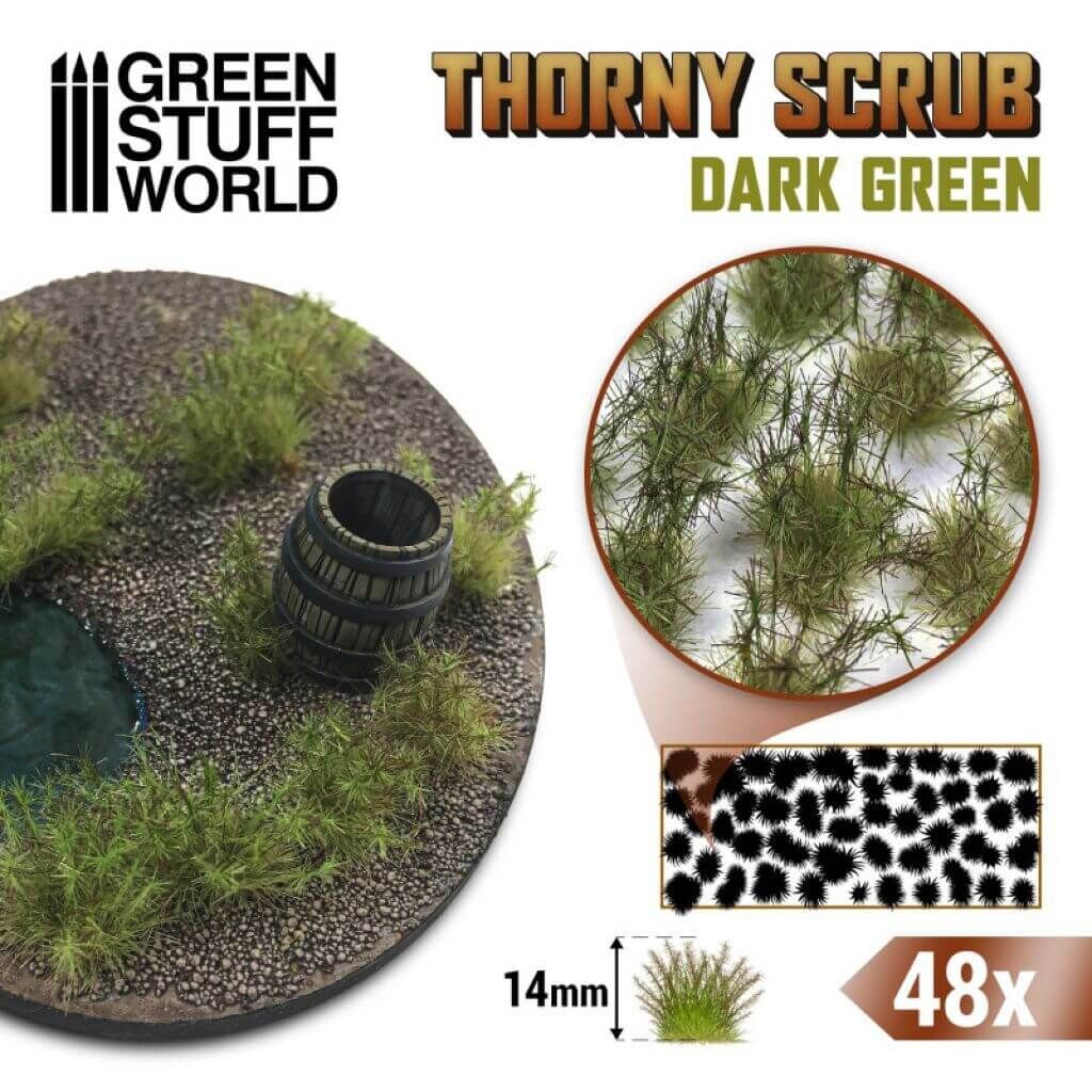 'Thorny Scrub 14mm - Dark Green' von Greenstuff World