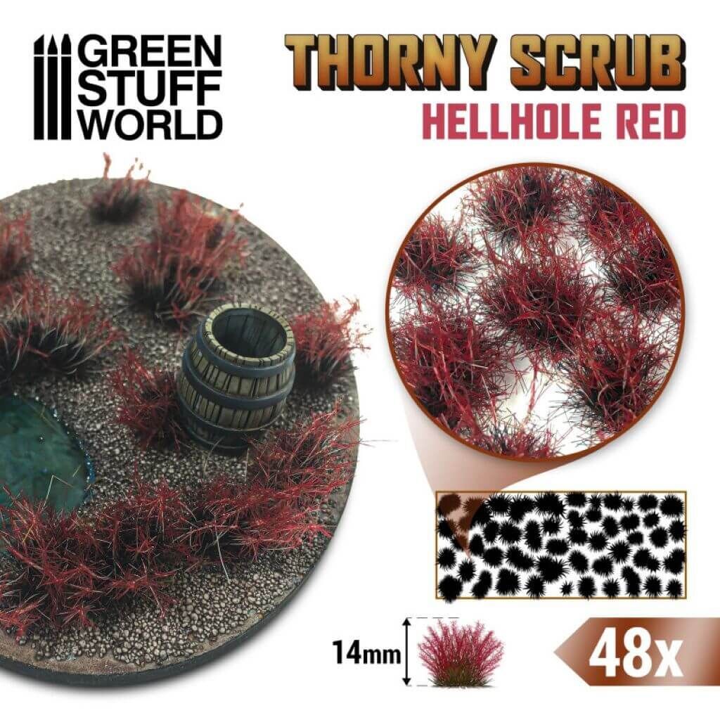 'Thorny Scrub 14mm - Hellhole Red' von Greenstuff World