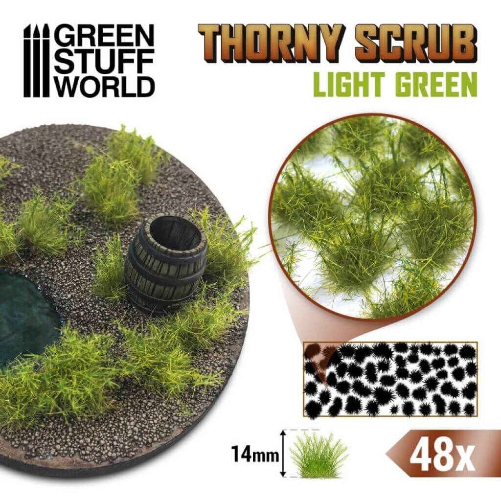 'Thorny Scrub 14mm - Light Green' von Greenstuff World