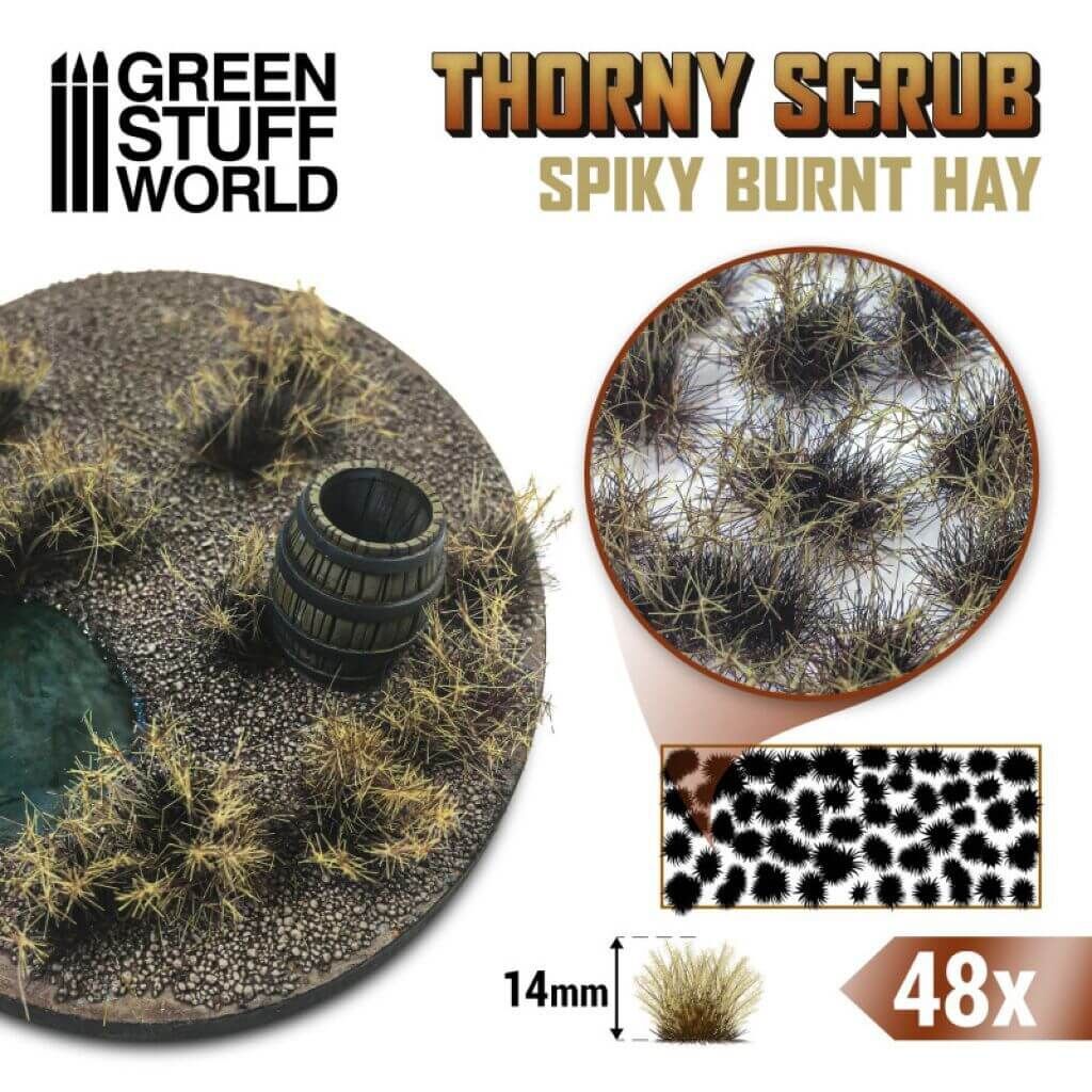 'Thorny Scrub 14mm - Spiky Burnt Hay' von Greenstuff World