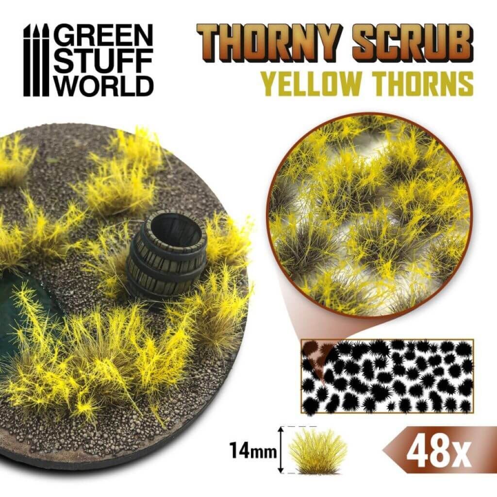 'Thorny Scrub 14mm - Yellow Thorns' von Greenstuff World